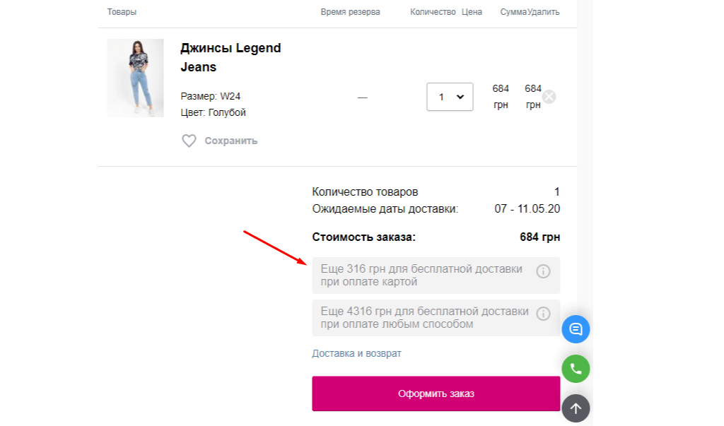 Оптимізована сторінка оформлення замовлення Оптимізована сторінка оформлення замовлення