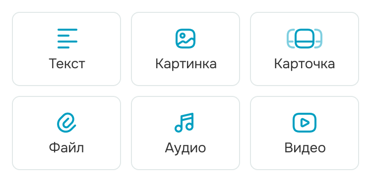 different types of content