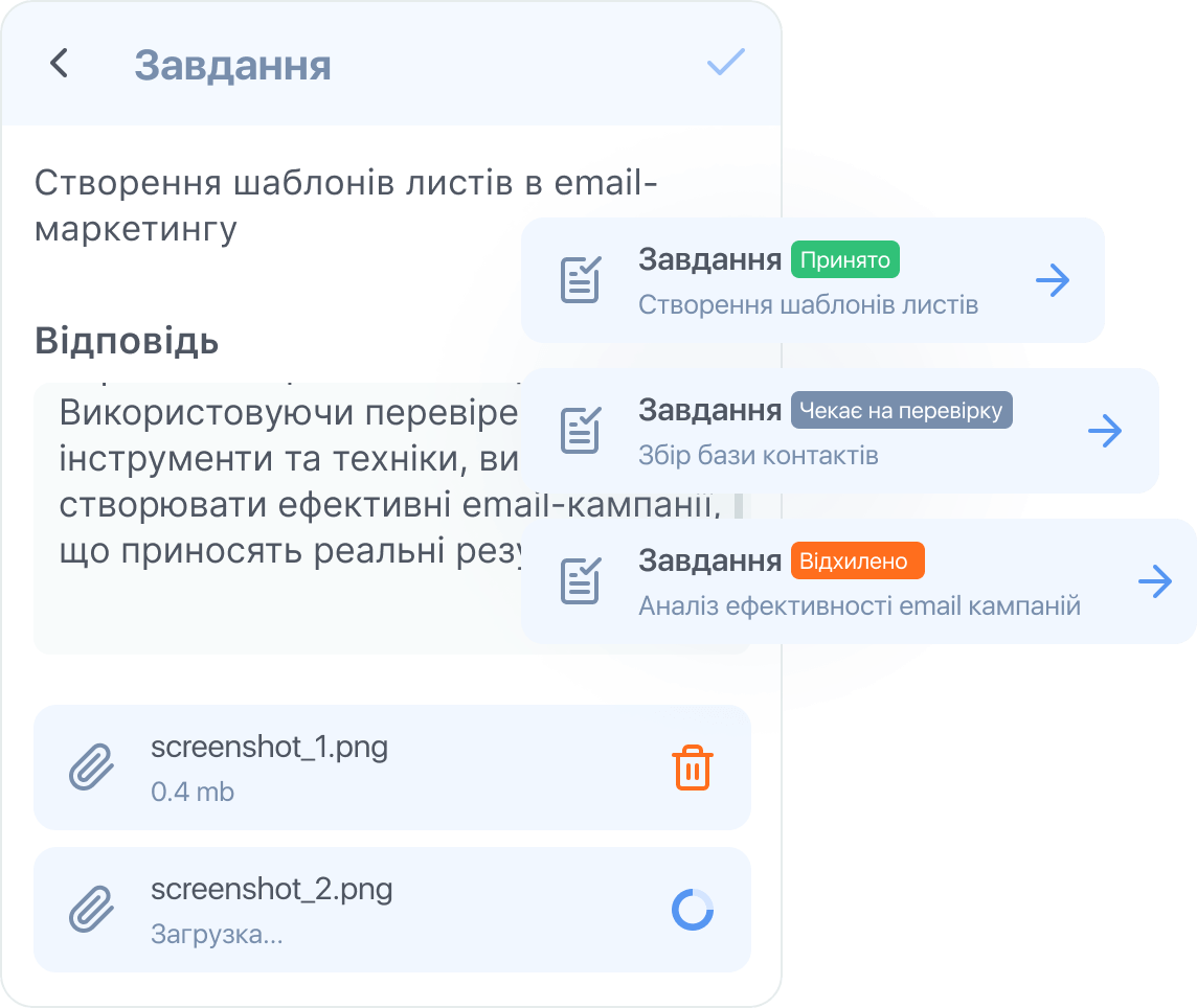 Виконання домашніх завдань і тестів